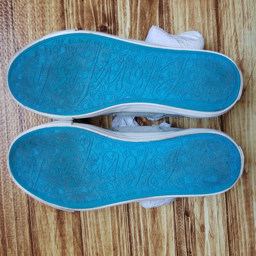 Blowfish Malibu Marley Slip On Canvas Sneakers Gray Green 9.5 - Picture 9 of 12